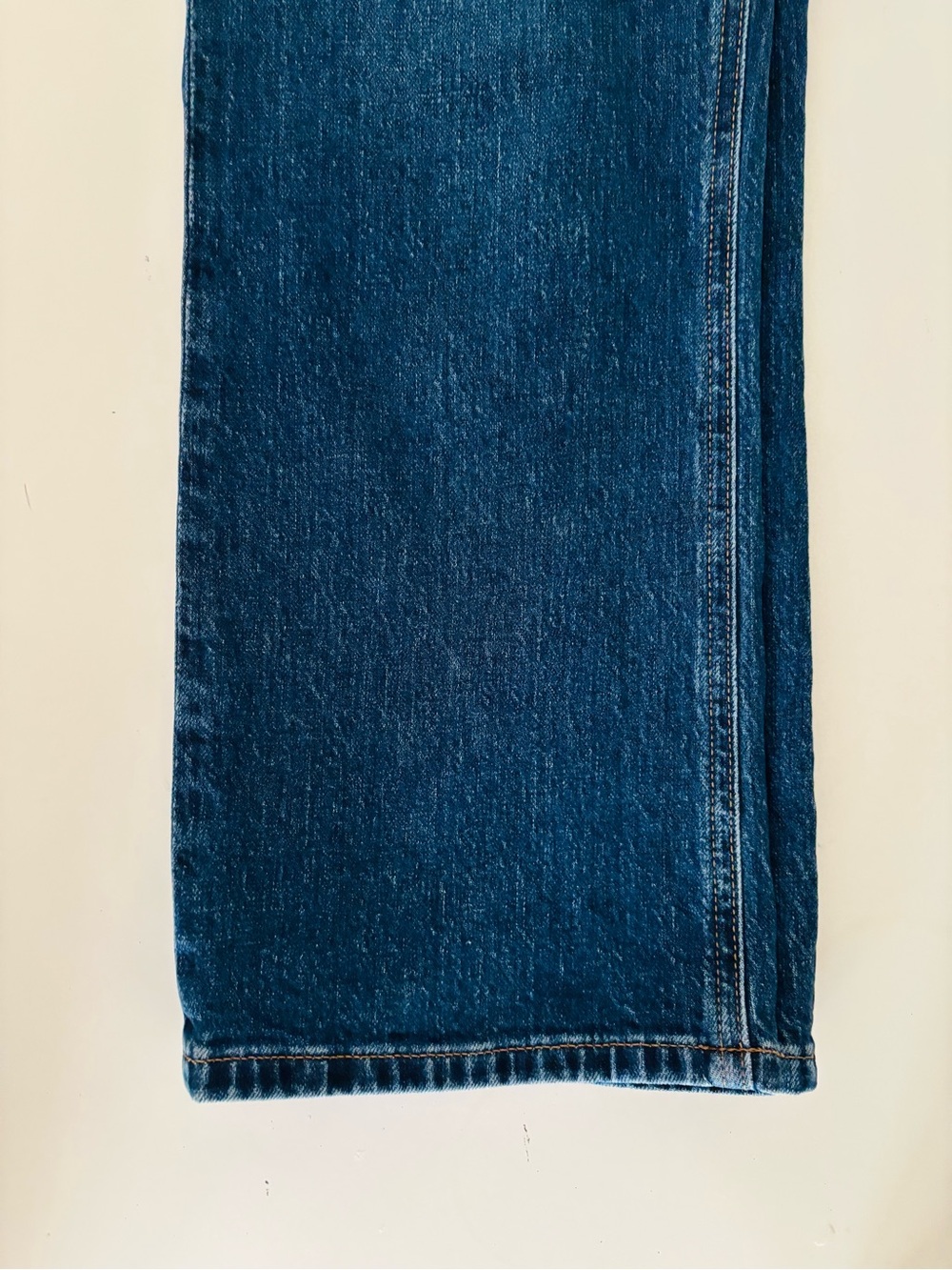 J. Crew Dark Blue Flare Cropped Mid-Rise Button-Fly Jeans - Picture 8 of 11
